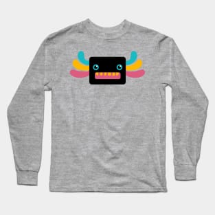 Cute Black and Rainbow Axolotl Long Sleeve T-Shirt